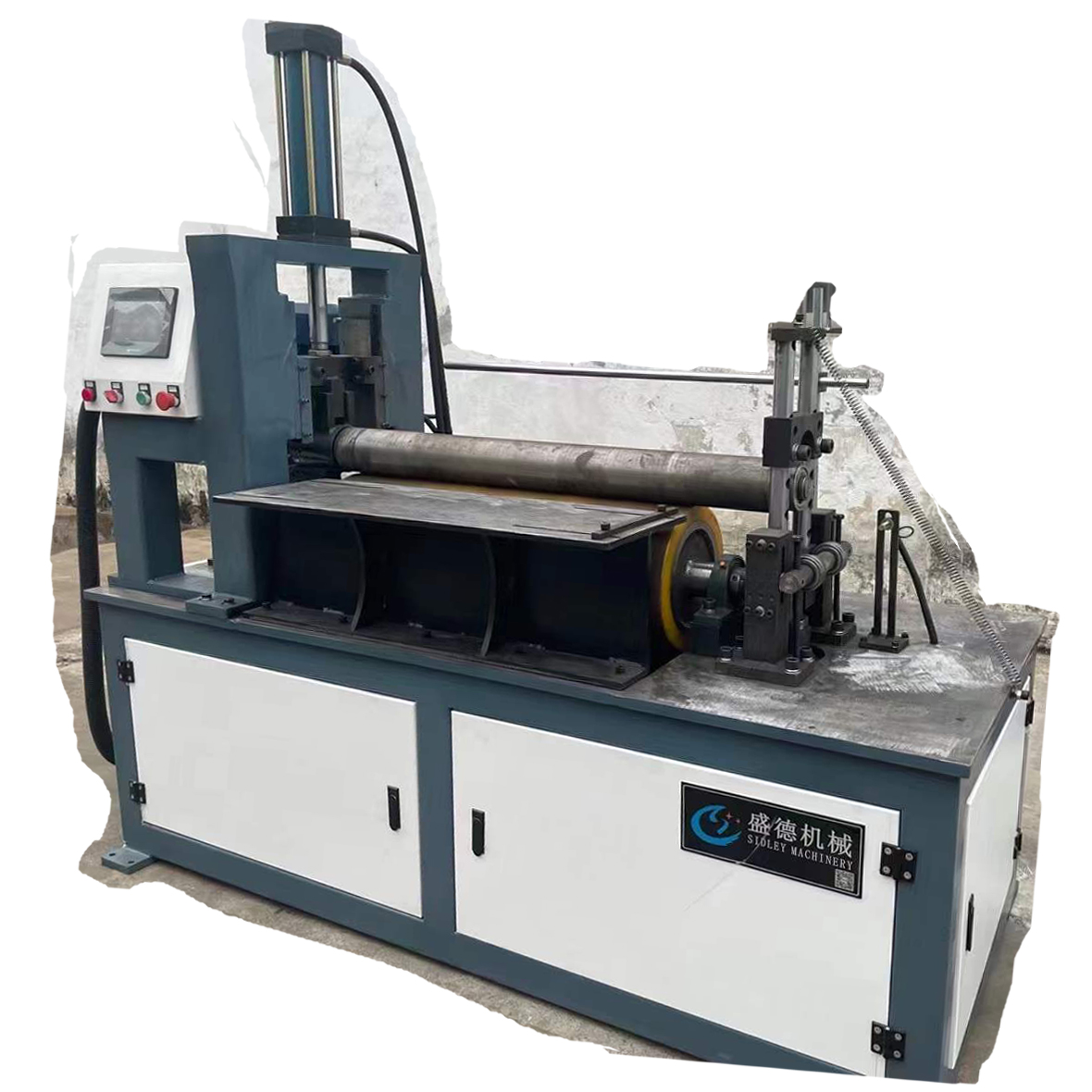 卷圓機 文(wén)丘裏閥配套(tao)卷闆卷圓機(ji) 400型